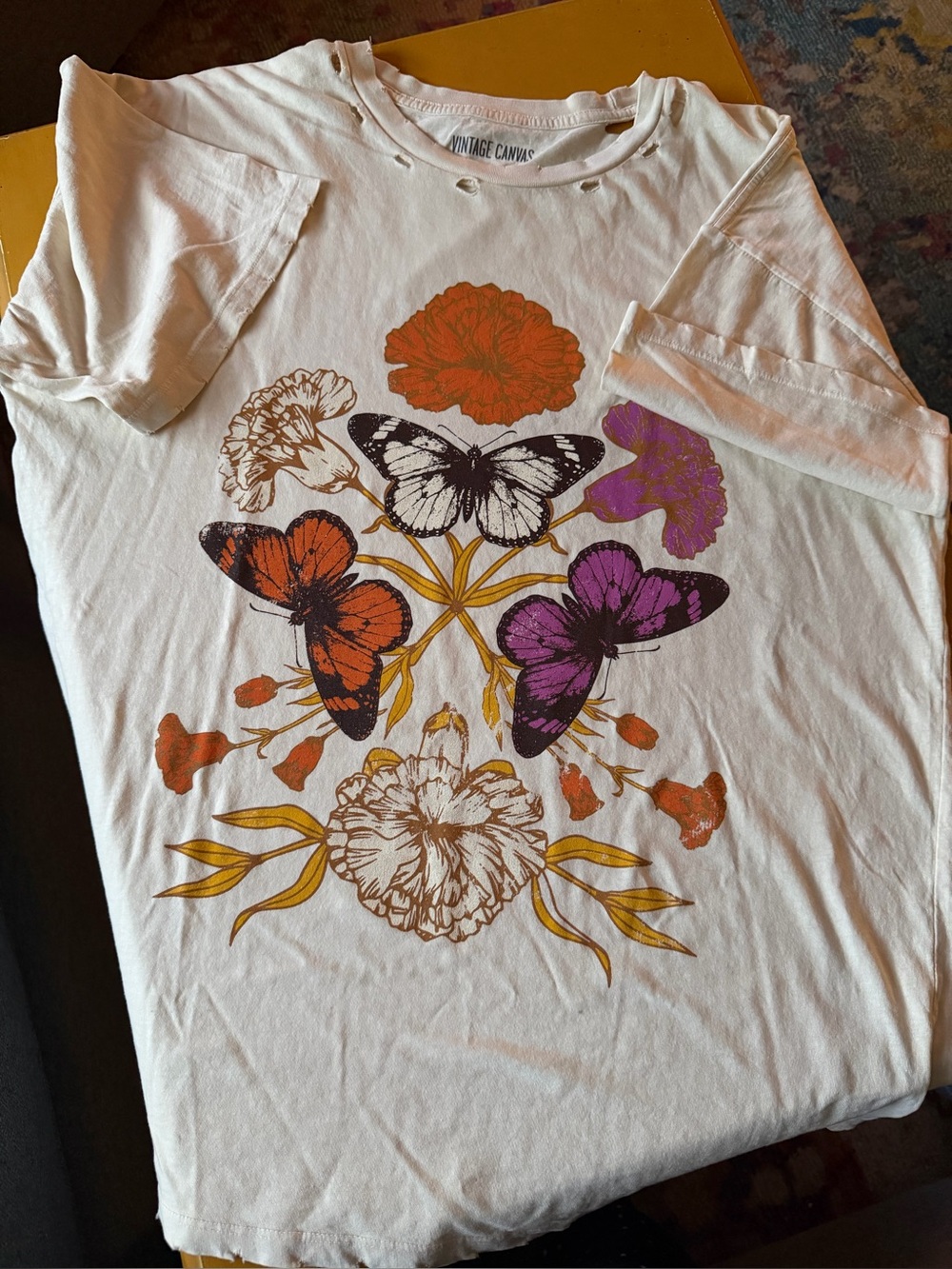 Vintage Canvas
Butterfly Fantasy Distressed Oversize Graphic Tee
